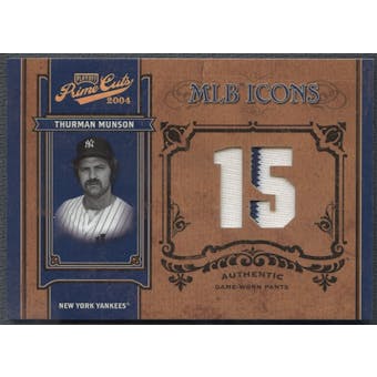 2004 Prime Cuts II #73 Thurman Munson MLB Icons Material Number Pants #18/50
