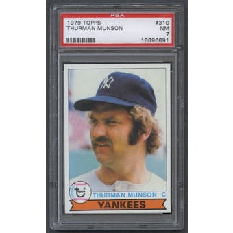 1979 Topps Baseball #310 Thurman Munson PSA 7 (NM) *6891