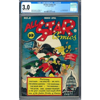 All Star Comics #4 CGC 3.0 (C-OW) *1567754003*