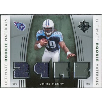 2007 Upper Deck Ultimate Collection Rookie Materials Silver #URMCH Chris Henry RB