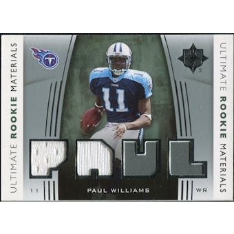 2007 Upper Deck Ultimate Collection Rookie Materials Silver #URMPW Paul Williams