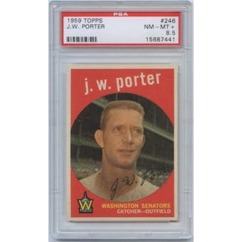 1959 Topps Baseball #246 J.W. Porter PSA 8.5 (NM-MT+) *7441 X