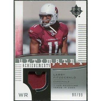 2007 Upper Deck Ultimate Collection Achievement Patches #UAPLF Larry Fitzgerald /99