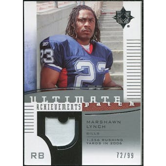 2007 Upper Deck Ultimate Collection Achievement Patches #UAPLY Marshawn Lynch /99