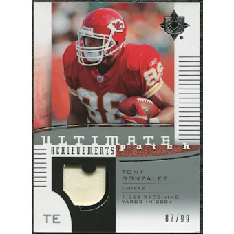 2007 Upper Deck Ultimate Collection Achievement Patches #UAPTG Tony Gonzalez /99