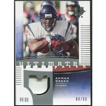 2007 Upper Deck Ultimate Collection Game Patches #UGPGR Ahman Green /99