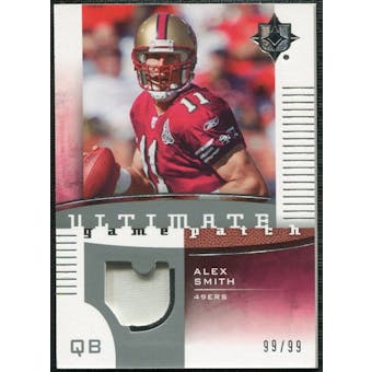2007 Upper Deck Ultimate Collection Game Patches #UGPAS Alex Smith QB /99