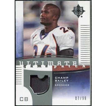 2007 Upper Deck Ultimate Collection Game Patches #UGPBA Champ Bailey /99