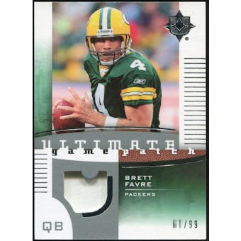2007 Upper Deck Ultimate Collection Game Patches #UGPBF2 Brett Favre /99