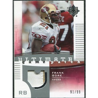2007 Upper Deck Ultimate Collection Game Patches #UGPFG Frank Gore /99