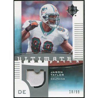 2007 Upper Deck Ultimate Collection Game Patches #UGPJT Jason Taylor /99