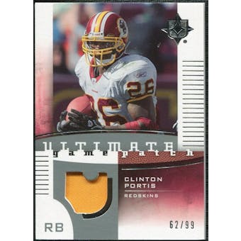 2007 Upper Deck Ultimate Collection Game Patches #UGPPO Clinton Portis /99