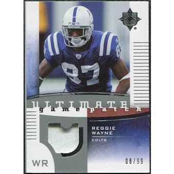 2007 Upper Deck Ultimate Collection Game Patches #UGPRW Reggie Wayne /99
