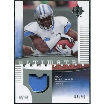 2007 Upper Deck Ultimate Collection Game Patches #UGPWI Roy Williams WR /99