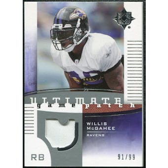 2007 Upper Deck Ultimate Collection Game Patches #UGPWM Willis McGahee /99