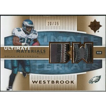2007 Upper Deck Ultimate Collection Materials Patches #UMBW Brian Westbrook /35