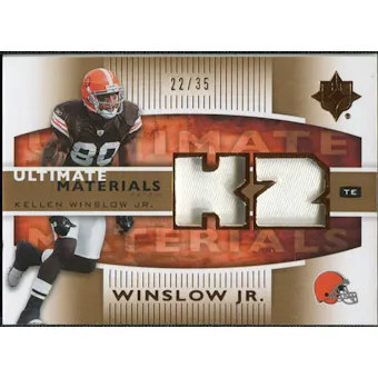 2007 Upper Deck Ultimate Collection Materials Patches #UMKW Kellen Winslow /35