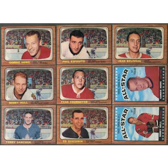 1966/67 Topps Hockey Partial Set (EX) (Missing #35 Orr)