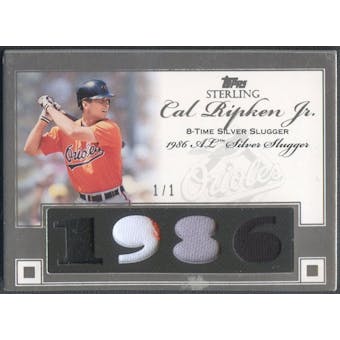 2006 Topps Sterling #CRSS4 Cal Ripken Moments Relics Prime Patch #1/1