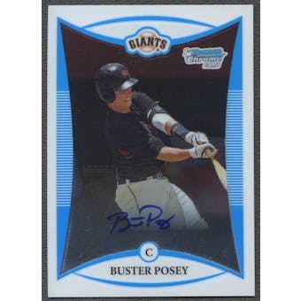 2008 Bowman Chrome Draft Prospects #BDPP128 Buster Posey Rookie Auto