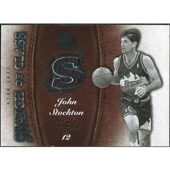 2007/08 Upper Deck SP Game Used Swatch of Class #SCJS John Stockton