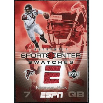 2005 Upper Deck ESPN Sports Center Swatches #MV Michael Vick