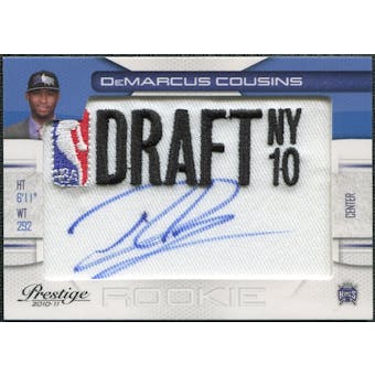 2010/11 Panini Prestige NBA Draft Class Draft Logo Signatures #5 DeMarcus Cousins RC Autograph 209/299