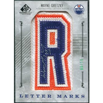 2006/07 Upper Deck SP Game Used Letter Marks #LMWG Wayne Gretzky Autograph 8/50