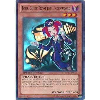 Yu-Gi-Oh Limited Edition Tin Single Tour Guide From the Underworld Super Rare CT09