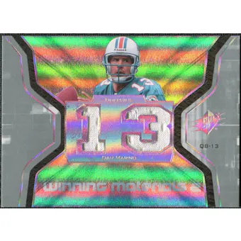 2007 Upper Deck SPx Winning Materials Jersey Number Dual #WMDM Dan Marino