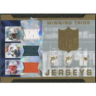 2007 Upper Deck SPx Winning Trios Jerseys #CBS Daunte Culpepper Ronnie Brown Junior Seau