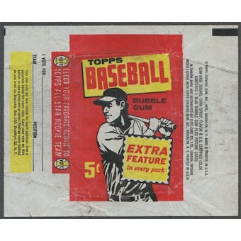 1961 Topps Baseball Wrapper