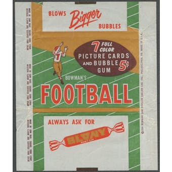 1954 Bowman Football Wrapper (5 cents)