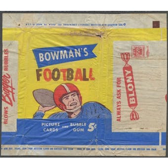 1955 Bowman Football Wrapper (5 cents)