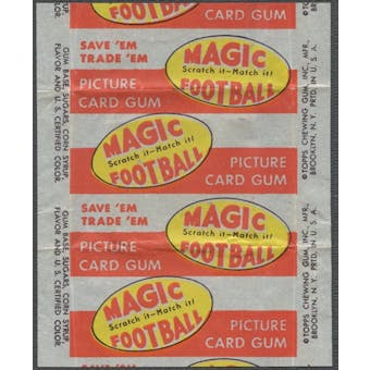 1951 Topps Magic Football Wrapper
