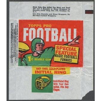 1960 Topps Football Wrapper (1 cent)