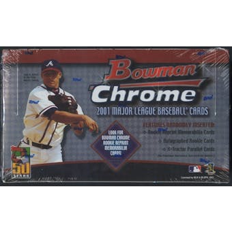2001 Bowman Chrome Baseball Retail 24 Pack Box