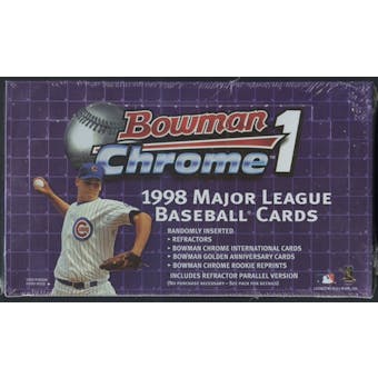 1998 Bowman Chrome Series 1 Baseball 24-Pack Retail Box