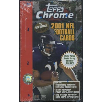2001 Topps Chrome Football 24-Pack Retail Box