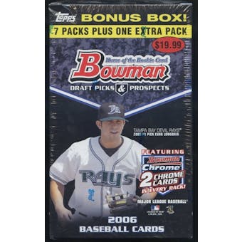 2006 Bowman Draft Picks & Prospects Baseball Blaster Box