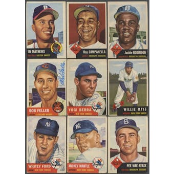 1953 Topps Baseball Complete Set (VG-EX)