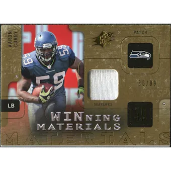 2009 Upper Deck SPx Winning Materials Patch #WAC Aaron Curry /99