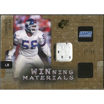 2009 Upper Deck SPx Winning Materials Patch #WLT Lawrence Taylor /99