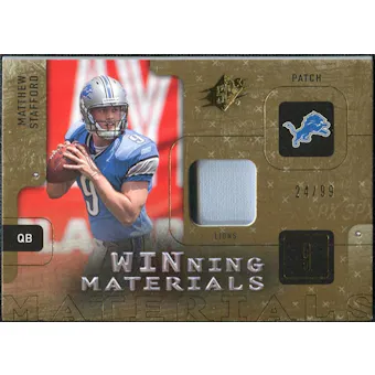 2009 Upper Deck SPx Winning Materials Patch #WST Matthew Stafford /99