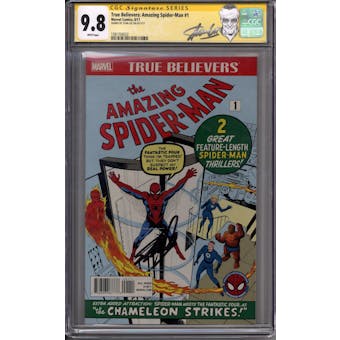 True Believers: Amazing Spider-Man #1 Stan Lee Sig Series CGC 9.8 (W) *1581704022*