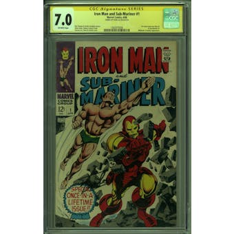 Iron Man and Sub-Mariner #1 Stan Lee Signature Series CGC 7.0 (OW) *1582875006*