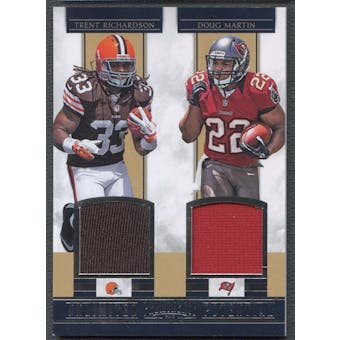 2012 Panini Prominence #8 Trent Richardson & Doug Martin Unlimited Potential Materials Combos Jersey #033/249