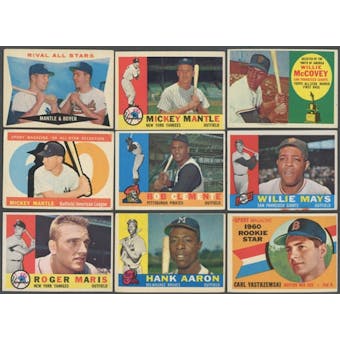 1960 Topps Baseball Complete Set (VG+)
