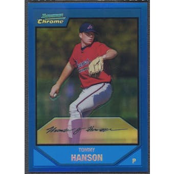 2007 Bowman Chrome Prospects #BC162 Tommy Hanson Blue Refractor #045/150