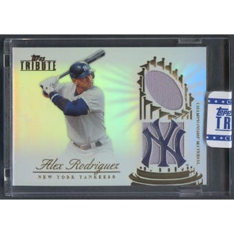 2012 Topps Tribute #AR Alex Rodriguez Championship Material Dual Relic Jersey #66/99
